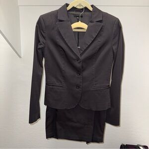 Sisley Matching Suit - Dark Gray Blazer (Sz 42) & Skirt (Sz 40)